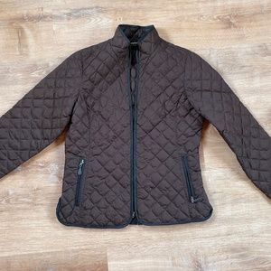 Brown country horse back riding looking coat